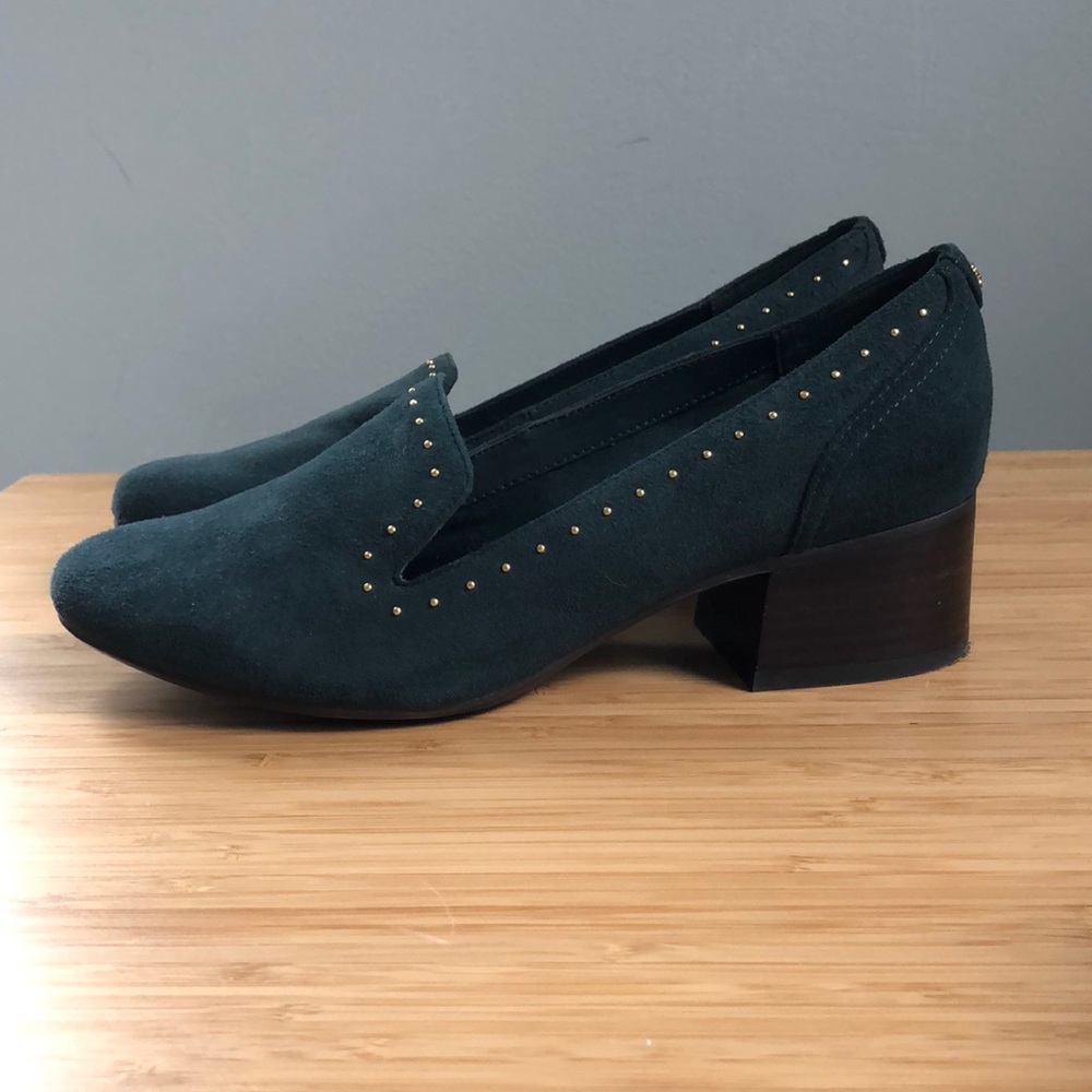 Anne Klein Suede Slip on Loafers